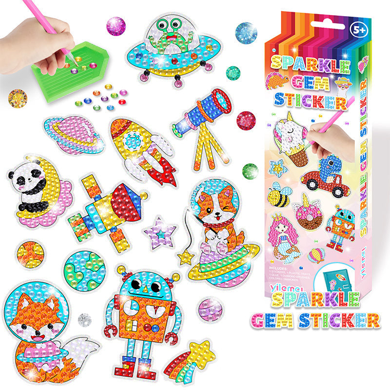 Kreatives Diamant-Mosaik Sticker-Set
