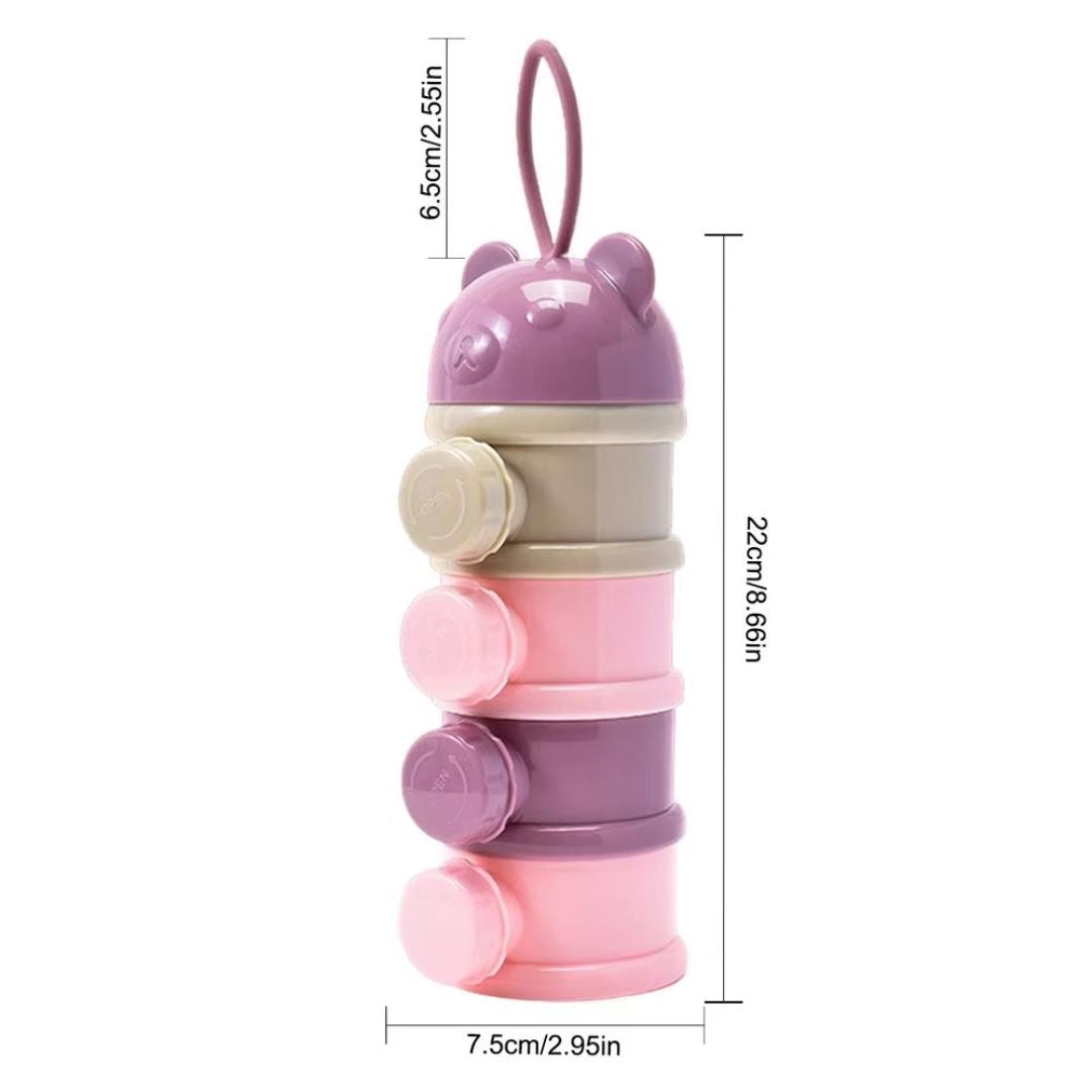 Baby Milchpulver Spender – Stapelbarer Behälter für Milchpulver & Snacks