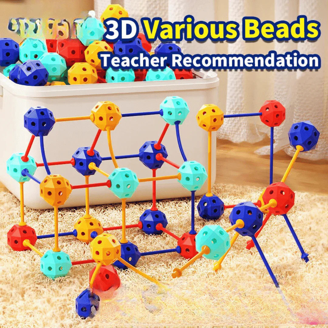 Flexible PVC-Perlen – Kreative 3D-Bausteine für Kinder zum Bauen und Entdecken