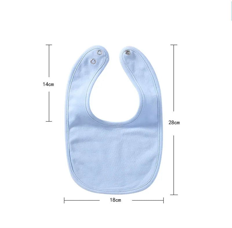 Baby Lätzchen aus Weicher Baumwolle – Saugfähig & Hautfreundlich mit Druckknopf