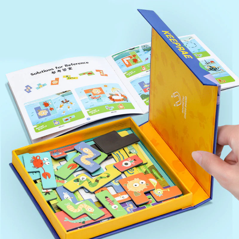 Meerestier-Puzzle – Entdecke die Ozeanfreunde mit kreativen Puzzleteilen