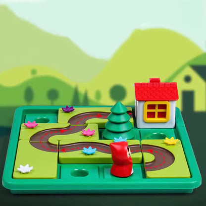 Montessori Rotkäpchen Puzzle und Geschicklichkeitsspiel