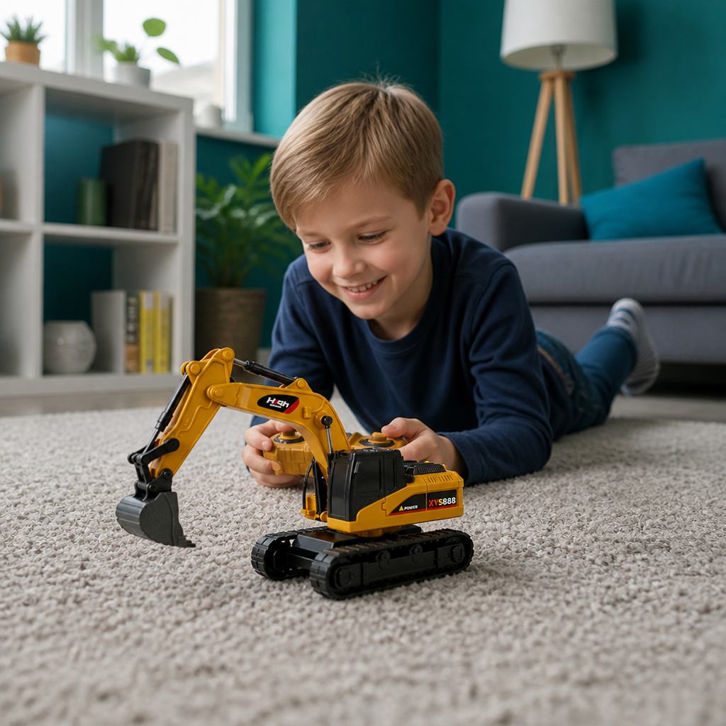 RC-Baufahrzeuge im Maßstab 1:64 – Gabelstapler, Bagger, Muldenkipper & Bulldozer