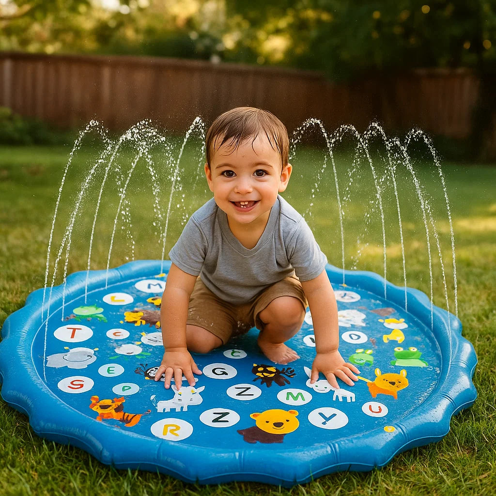 Kinder Pool mit Wasserfontänen
