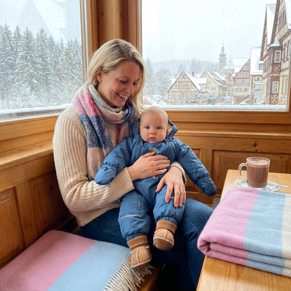 Gefütterte Baby Winter Socken Schuhe in Wildleder Optik