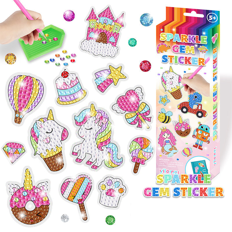 Kreatives Diamant-Mosaik Sticker-Set
