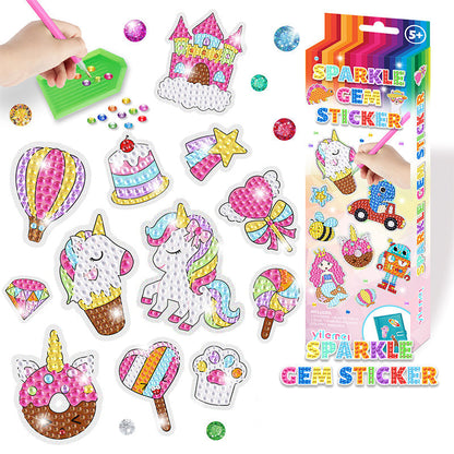Kreatives Diamant-Mosaik Sticker-Set