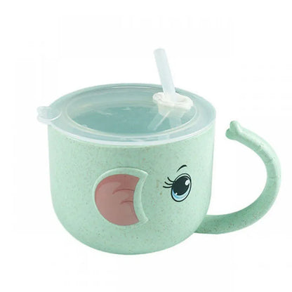 Kinder Trinkbecher mit Strohhalm