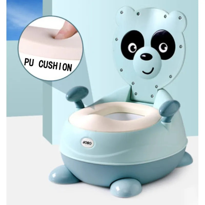 Töpfchenstuhl für Kinder in Pandaform – Weiches Baby Töpfchen mit PU-Sitz