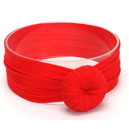 Baby Turban Stirnband Mädchen – Weiches Knotenmuster Haarband