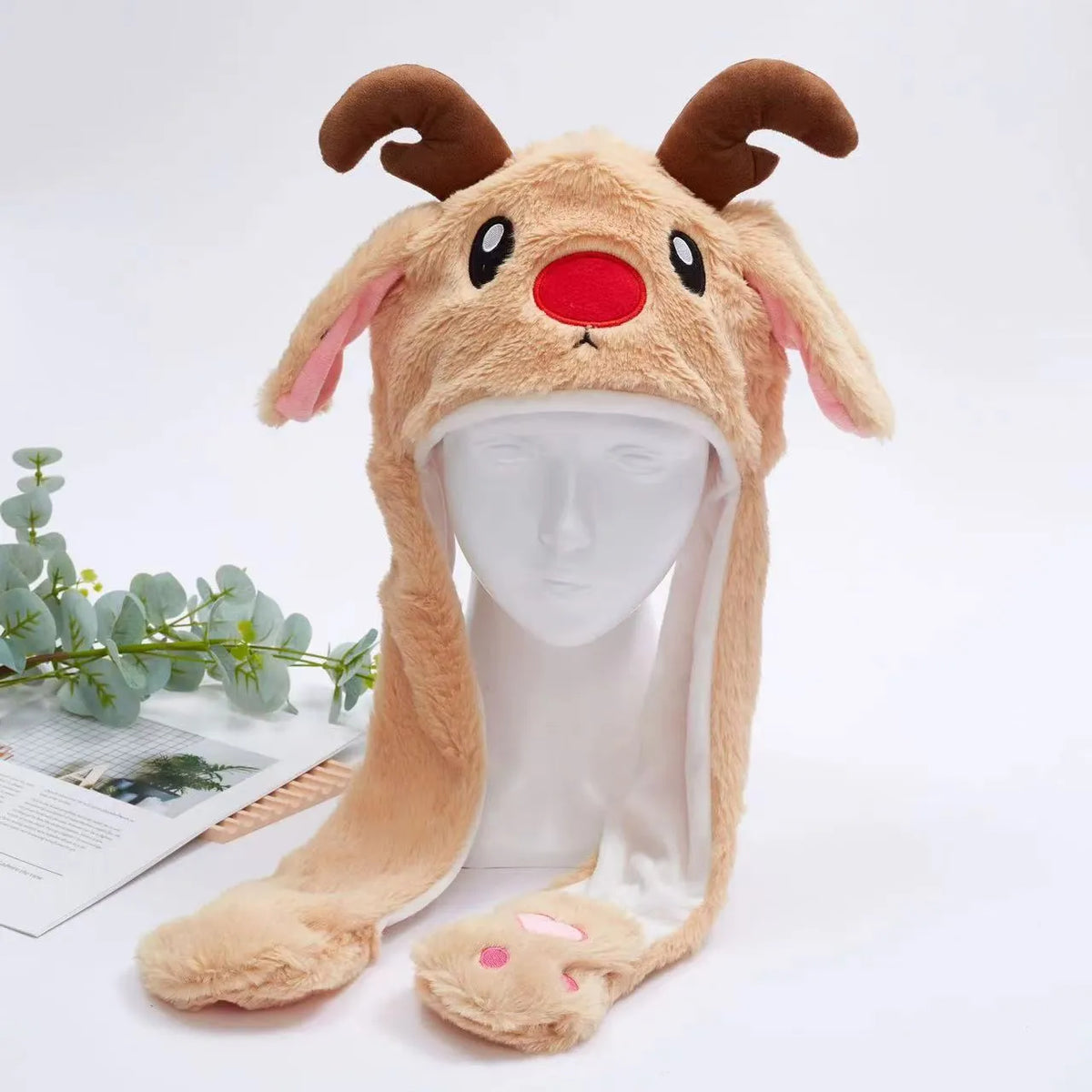 Lustige Mütze mit Wackelohren