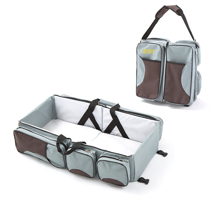 Praktisches Baby Reisebett mit Aufbewahrungstaschen – Faltbares Babybett