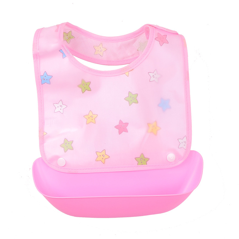 Baby Lätzchen mit Auffangschale – Wasserdichtes, Buntes Design für Mahlzeiten