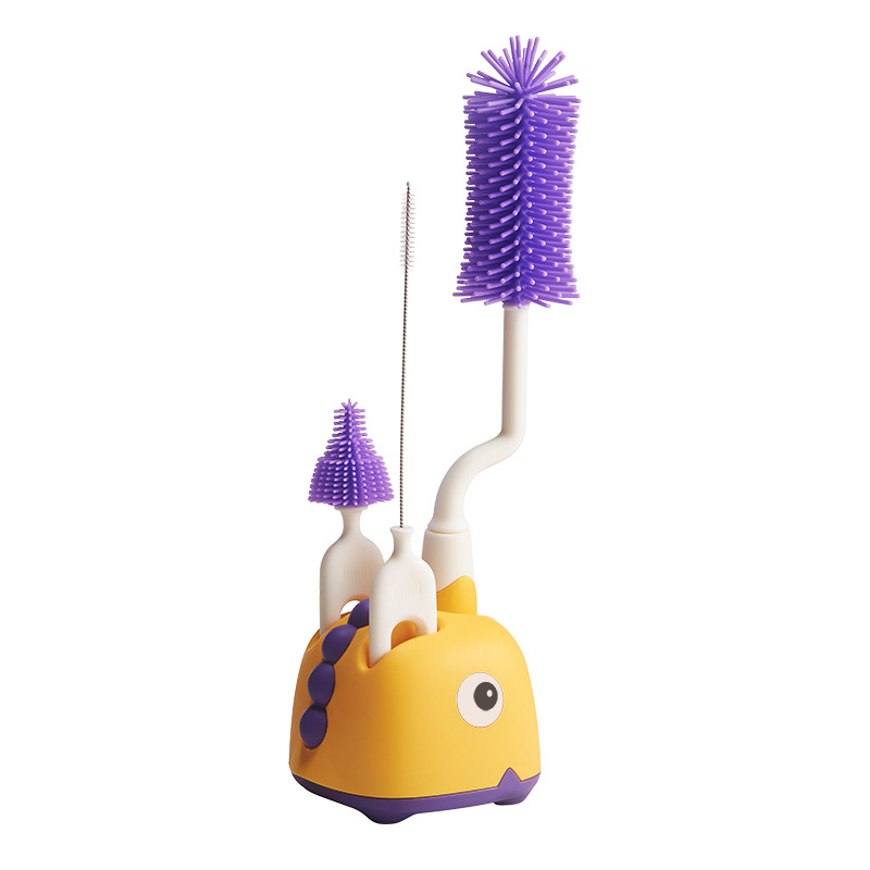 Flaschenbürsten Set für Babyflaschen – 5-teiliges Reinigungsset mit Halter