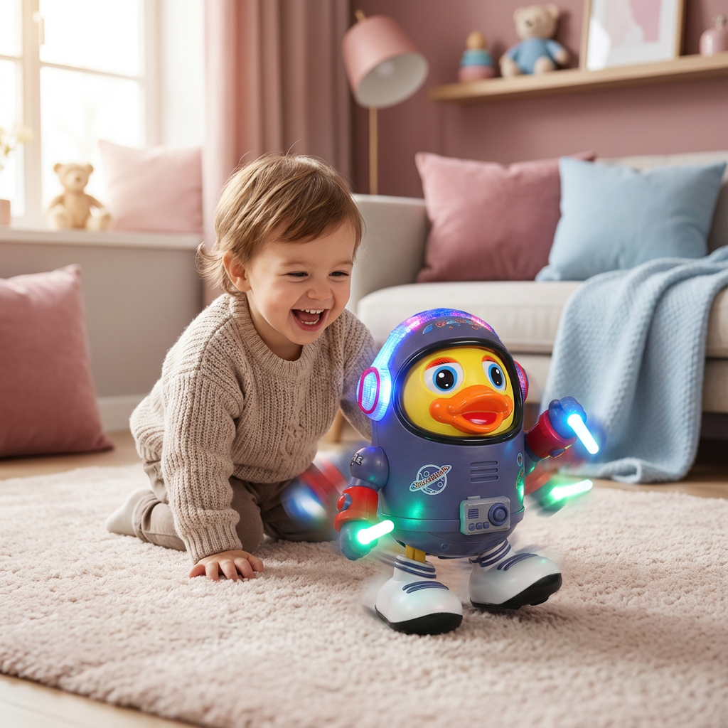 Tanzende Astronaut Ente