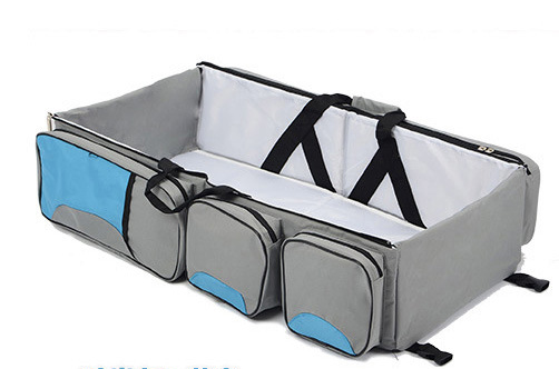 Praktisches Baby Reisebett mit Aufbewahrungstaschen – Faltbares Babybett