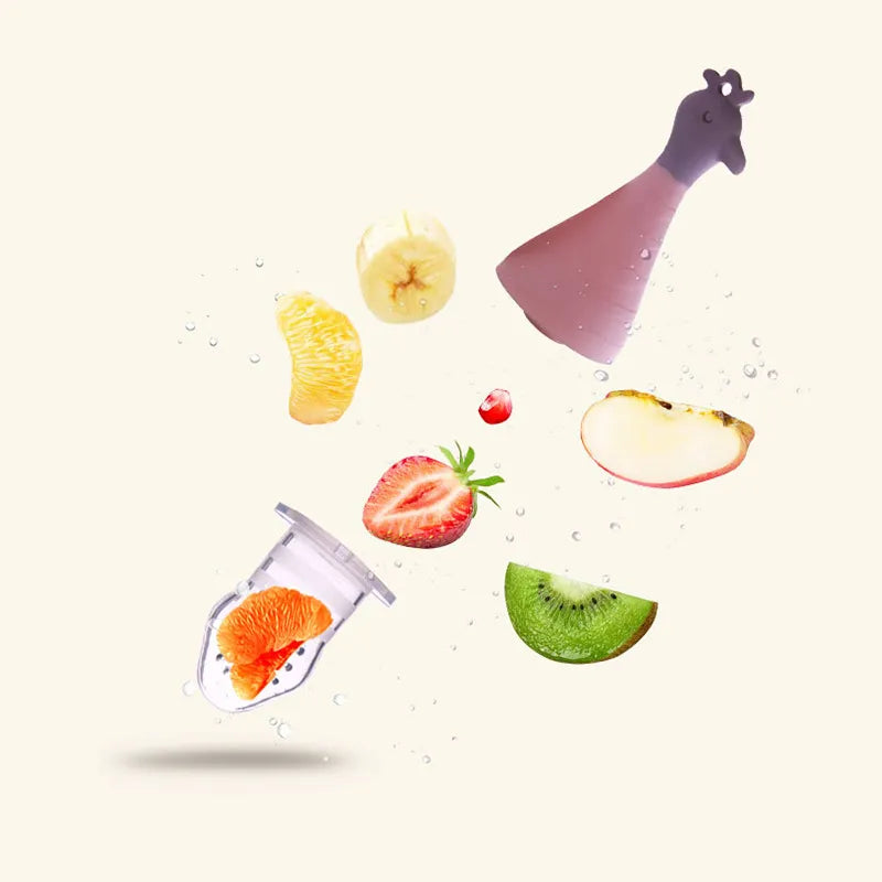 Baby Obst- und Gemüse Beißring – Fütterungshilfe mit Tier-Design