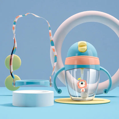 Kinder Trinkbecher mit Henkel – Sippy Cup mit Katzen Design