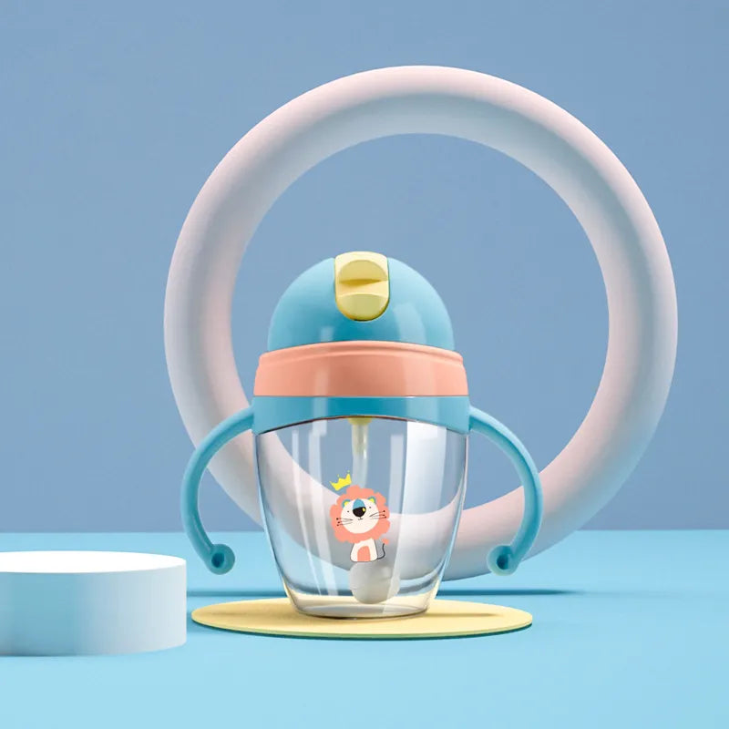 Kinder Trinkbecher mit Henkel – Sippy Cup mit Katzen Design