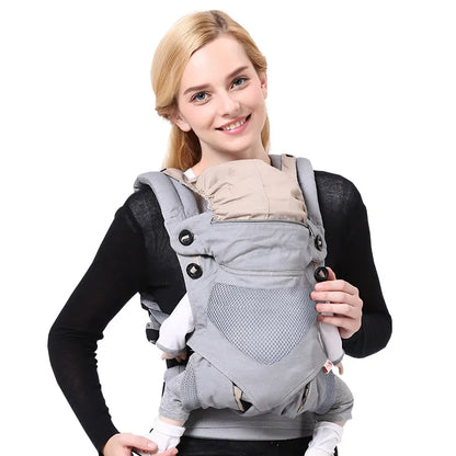 Babytrage Ergonomisch – Verstellbare Bauchtrage mit Sitzstütze