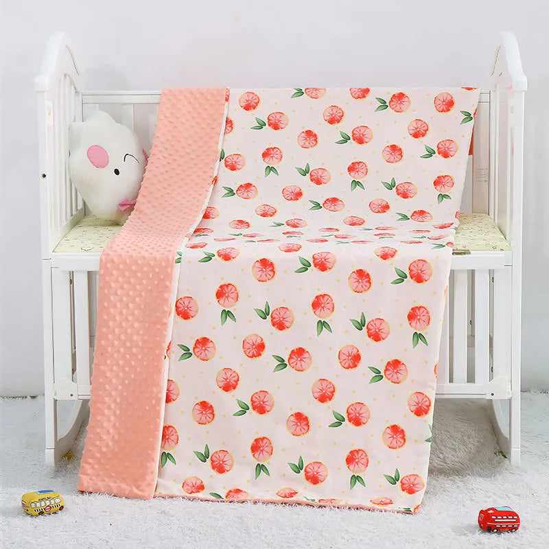 Weiche Baby-Decke – Kuschelige, doppelseitige Bettdecke für Babys