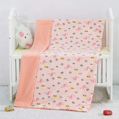Weiche Baby-Decke – Kuschelige, doppelseitige Bettdecke für Babys