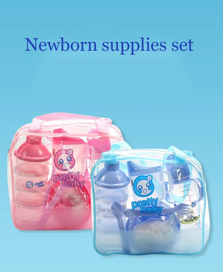 Baby Flaschen Set mit Tragetasche – Praktisches Aufbewahrungsset für Flaschen, Becher und Zubehör