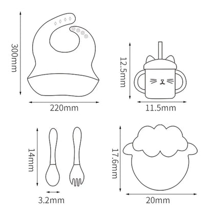 Babygeschirr Silikon-Set