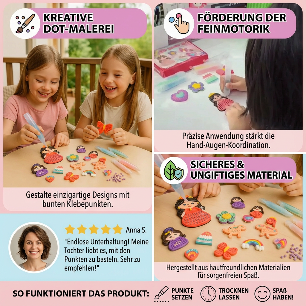 Zauberhafte Perlenmalerei – DIY Set für Kinder
