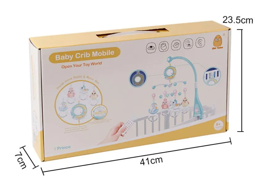 Baby-Mobile mit Musik und Lichtprojektion - Einschlafhilfe für Neugeborene