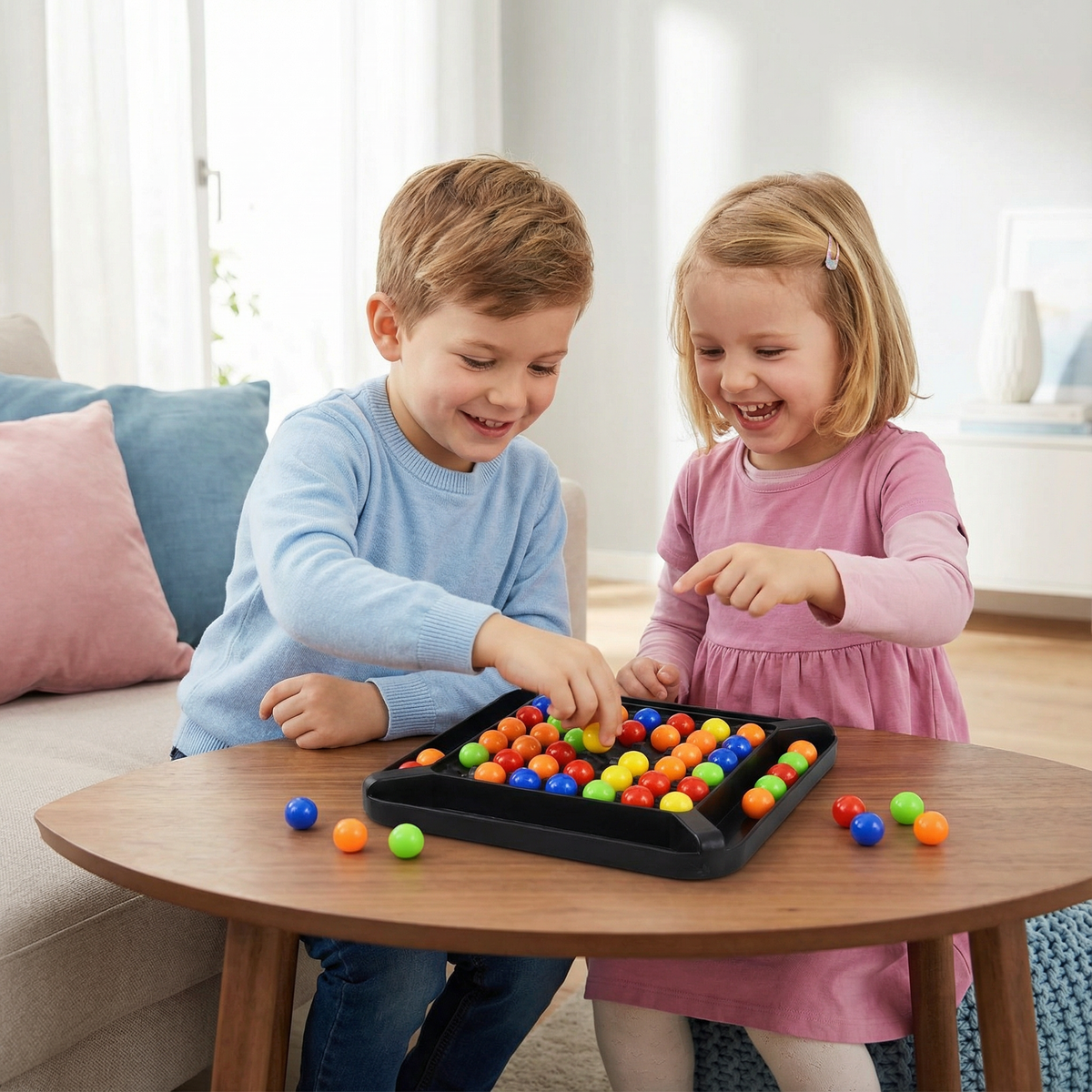 Farben Match Logikspiel – Interaktives Kugel-Denkspiel für Kinder & Erwachsene