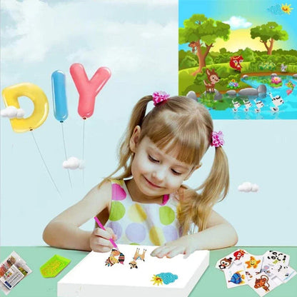Kreatives Diamant-Mosaik Sticker-Set