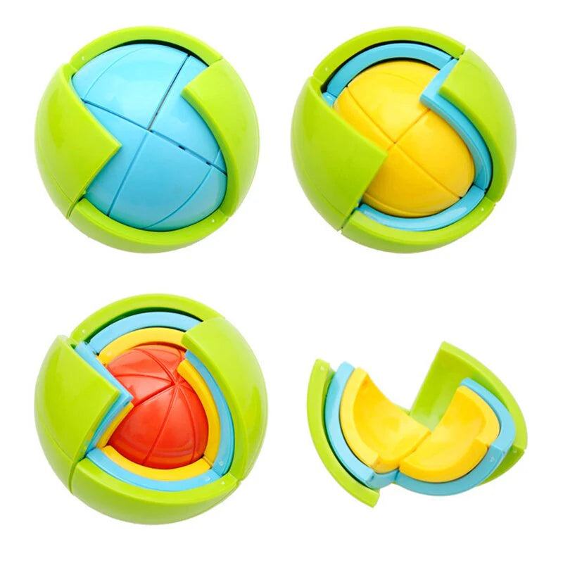 Farbenfrohes 3D Puzzle Ballenspiel – Fördert Kreativität und Problemlösungsfähigkeiten für Kinder