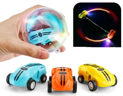 Leuchtender Wirbelspaß – Magnetisches Stunt-Spielzeugauto mit LED