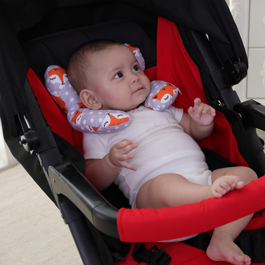 Baby-Nackenkissen für Autositz, Kinderwagen und Reisen
