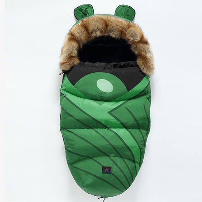 Warmer Kinderwagenschlafsack mit Kapuze für Babys und Neugeborene