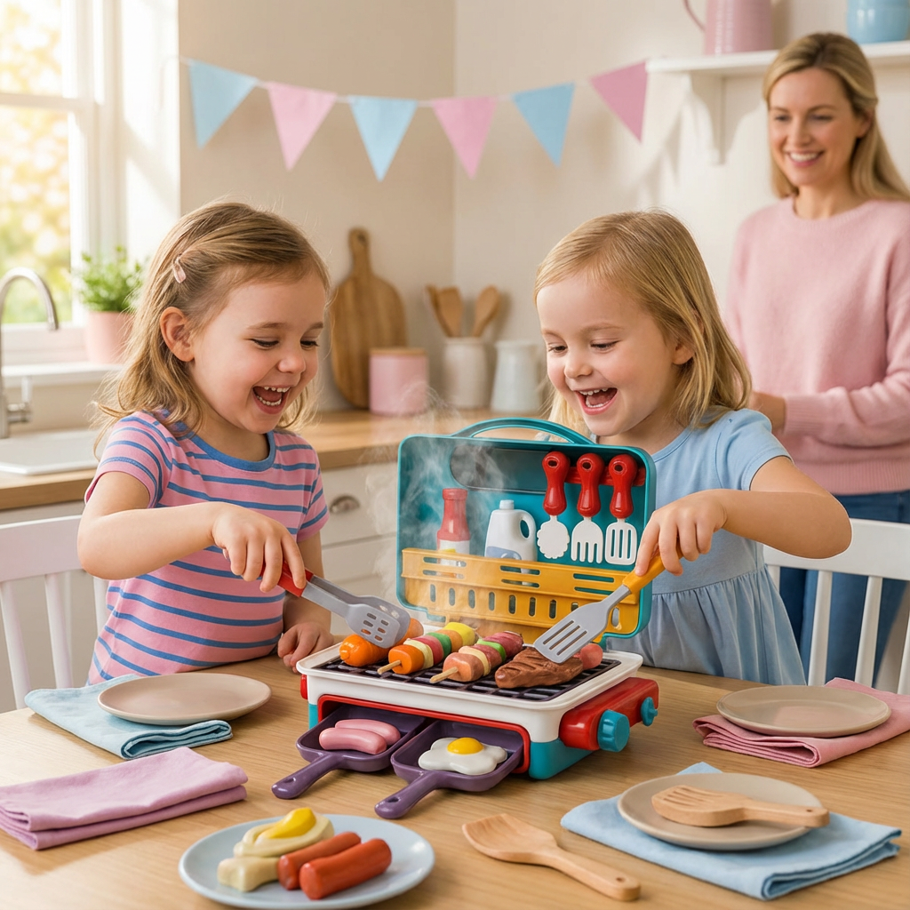 Mein erster BBQ-Grill – Kinderküche mit Rauch-Effekt und farbwechselnden Lebensmittel