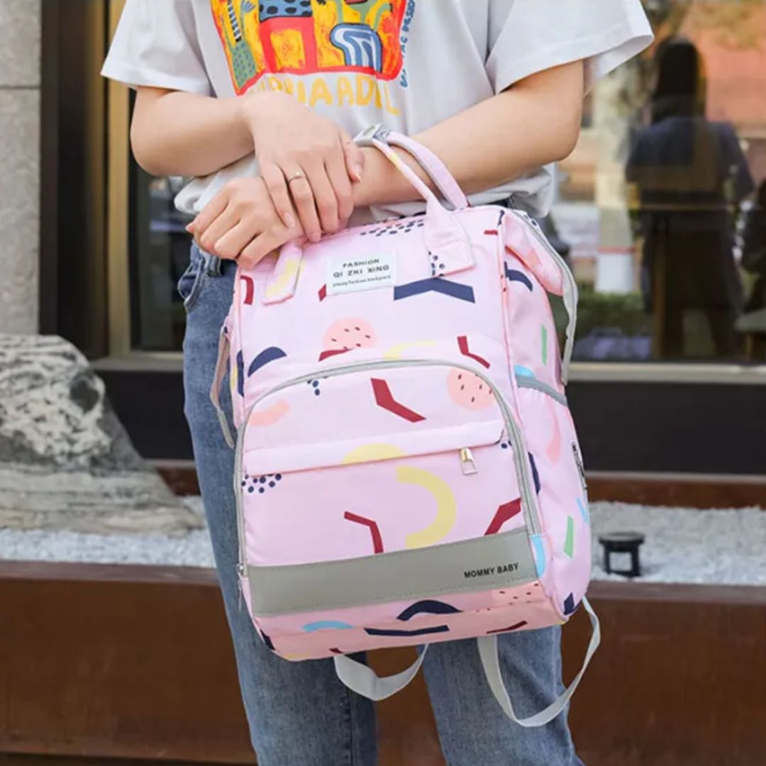 Wickelrucksack für Eltern – Großer Baby Rucksack mit vielen Fächern