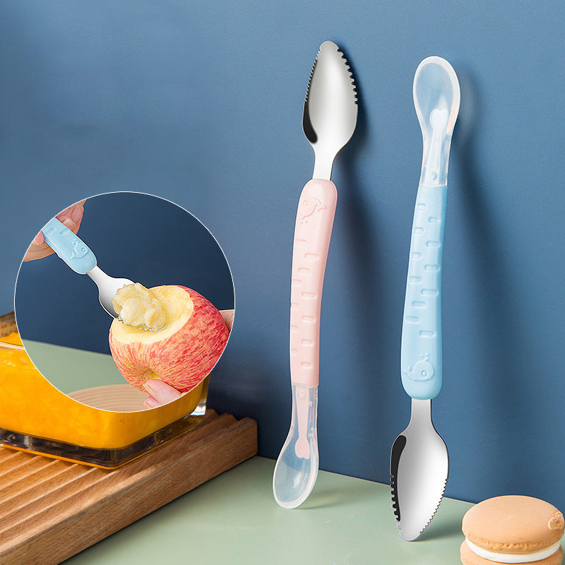 2-in-1 Silikon Löffel für Babys