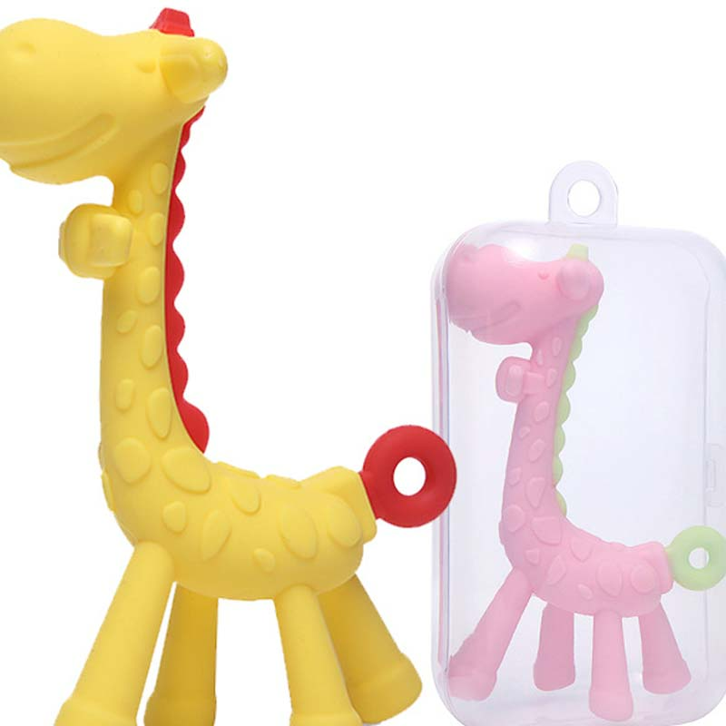 Baby Beißspielzeug Giraffe aus Silikon