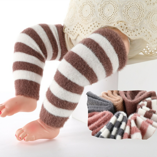 Baby Beinwärmer aus Fleece – Weiche Strick Stulpen für Babys & Kleinkinder