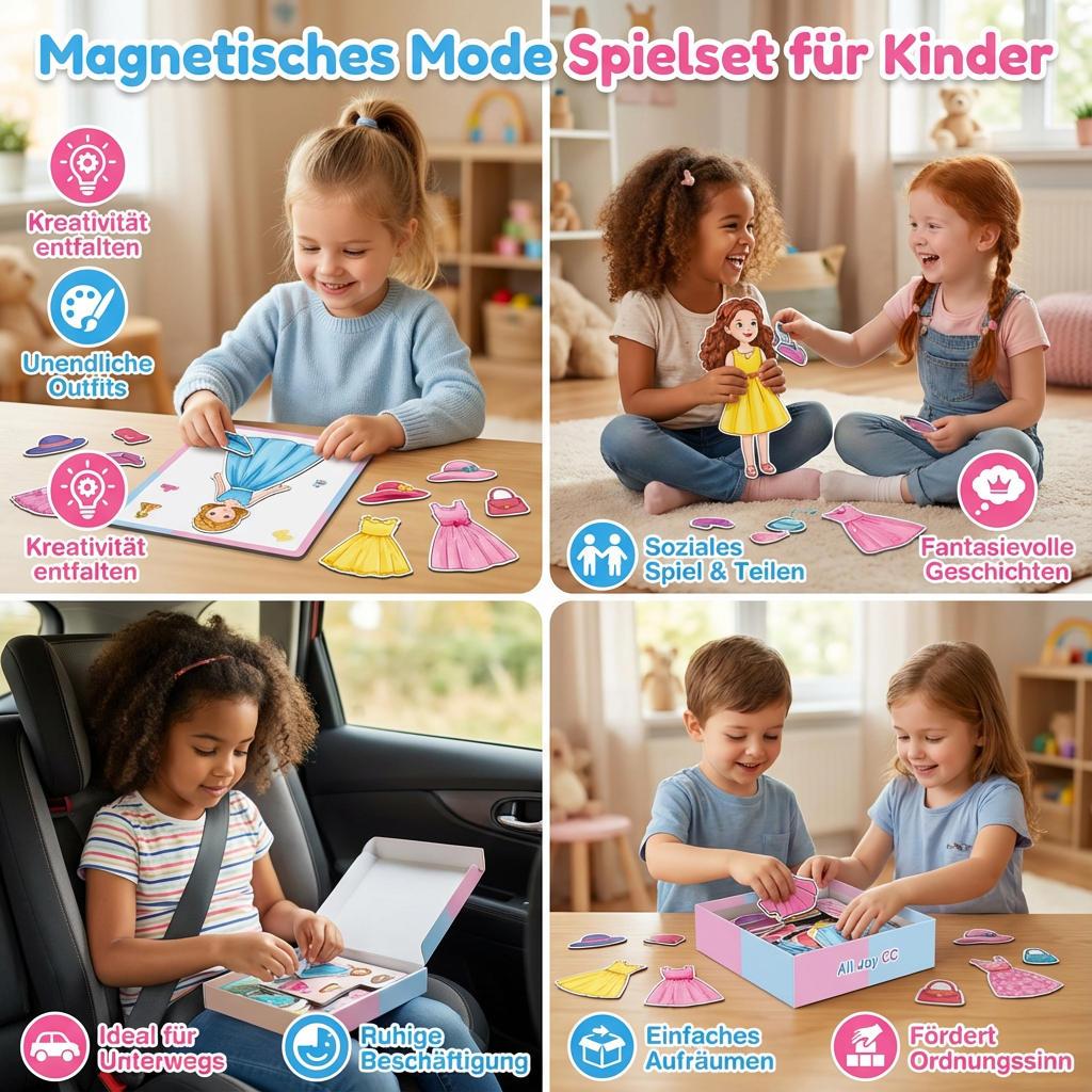 Magnetisches Mode Spielset für Kinder