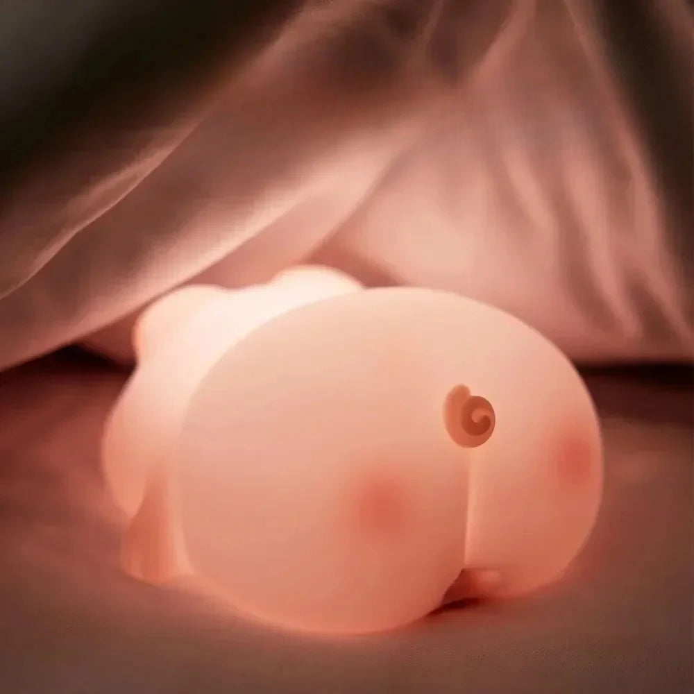 Kuscheliges Nachtlicht für Kinder | Sanftes LED-Licht mit Timer und Tierdesign
