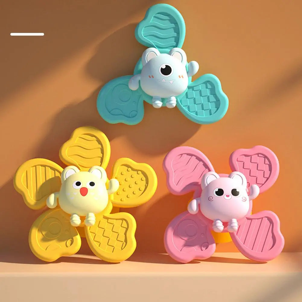 Bunte Baby-Badespielzeuge mit Saugnapf – 3er-Set