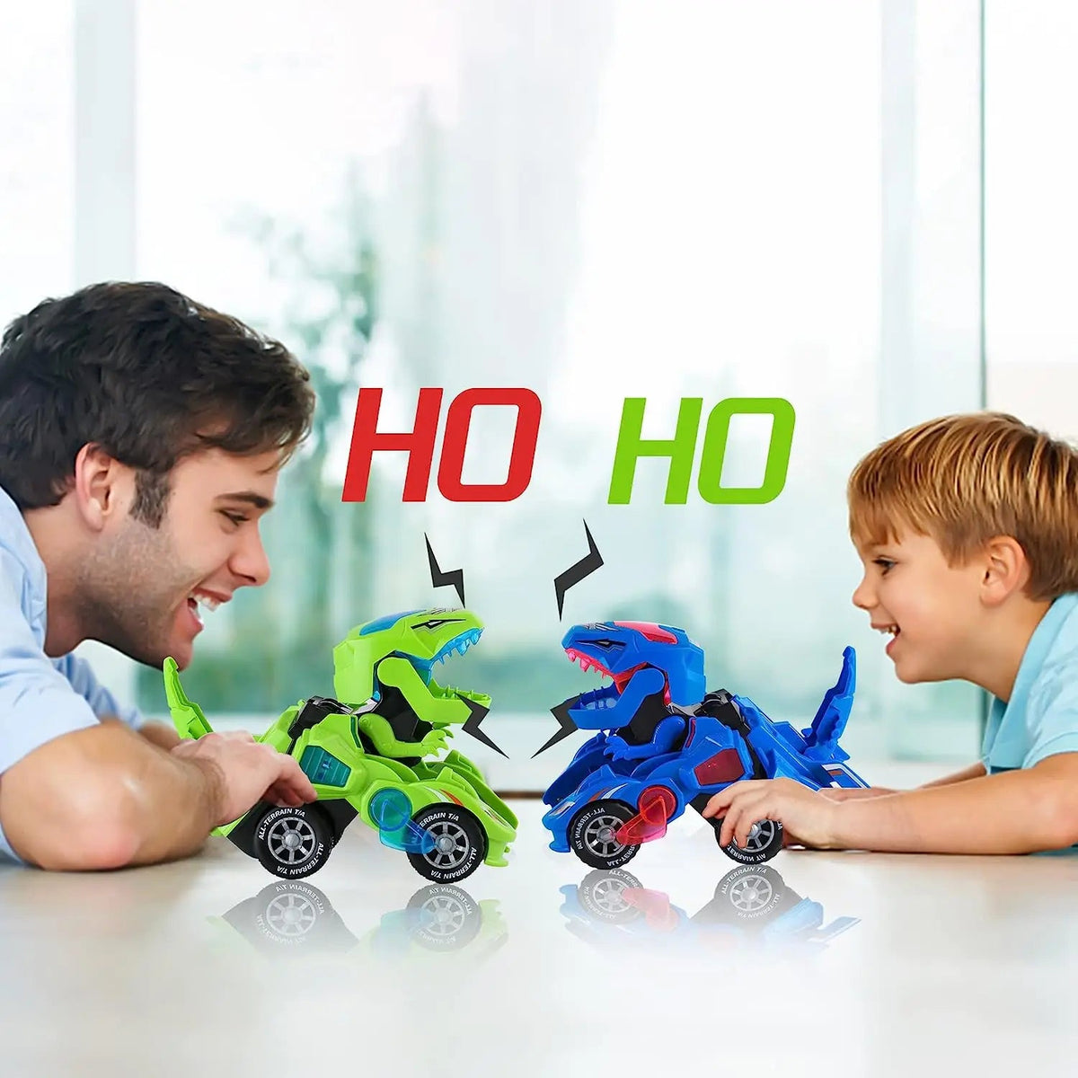 Dino-Transformer Auto – Automatische Verwandlung Mit Licht & Sound