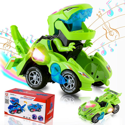 Dino-Transformer Auto – Automatische Verwandlung Mit Licht & Sound