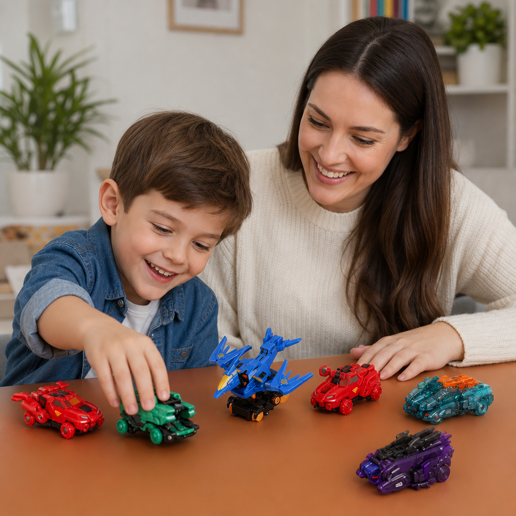 Springendes Verwandlungs-Rennauto-Spielzeug