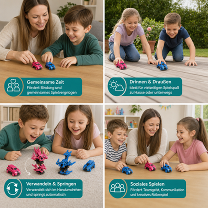 Springendes Verwandlungs-Rennauto-Spielzeug