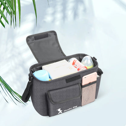 Praktische Stroller Tasche für Kinderwagen – Organizer mit Schultergurt und Fächern