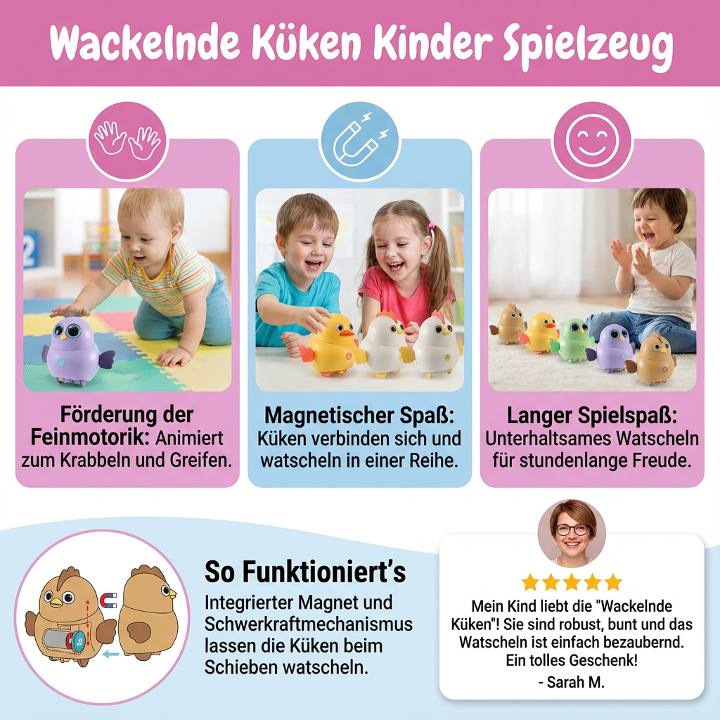 Wackelnde Küken Kinder Spielzeug